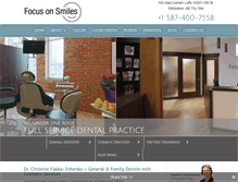Tablet Screenshot of focusonsmiles.ca